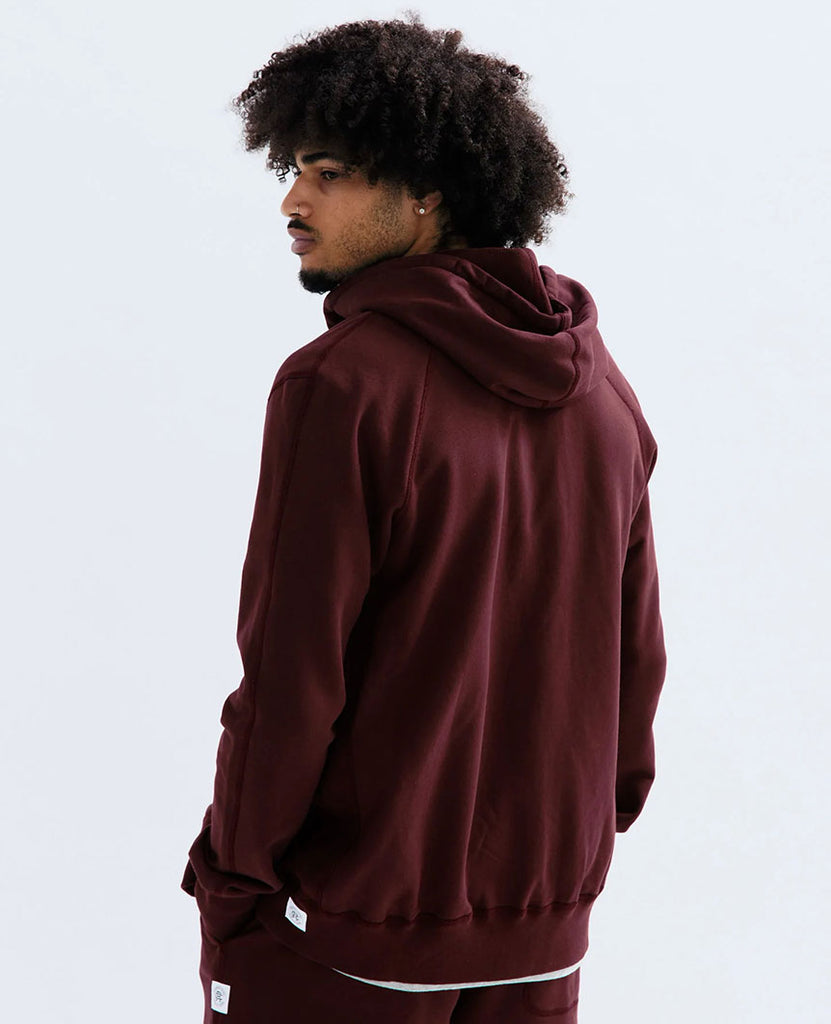 Midweight Terry Zip Hoodie Crimson data-zoom-image=