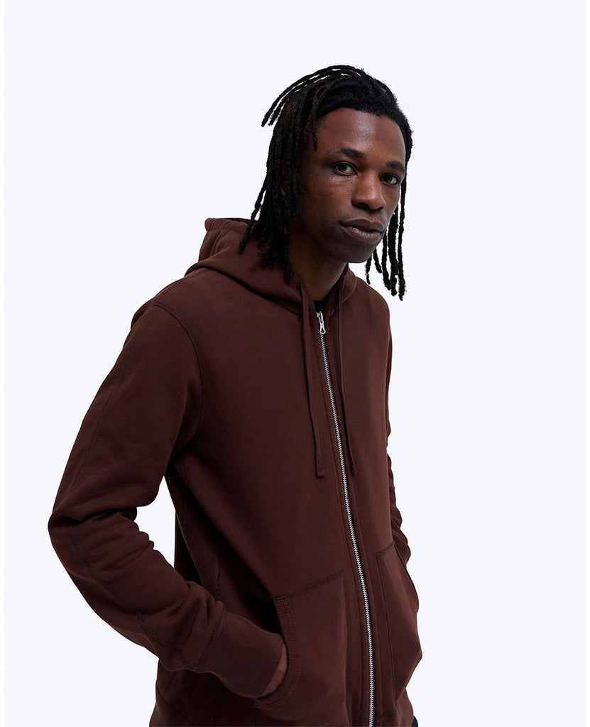 Midweight Terry Full Zip Hoodie Earth data-zoom-image=