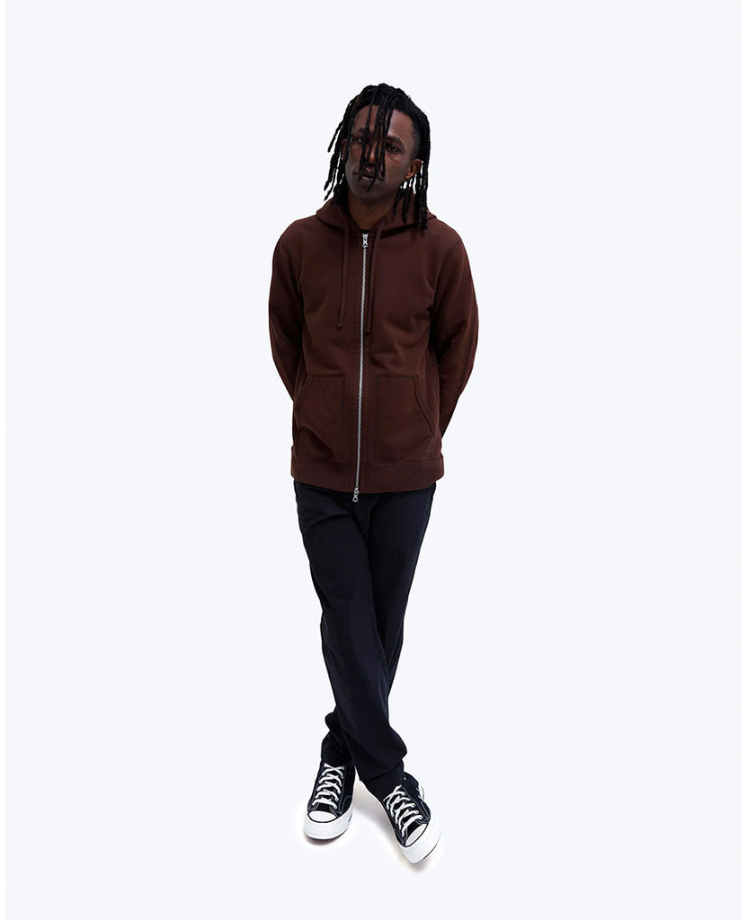 Midweight Terry Full Zip Hoodie Earth data-zoom-image=