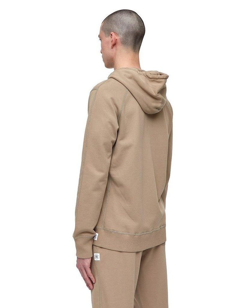 Full Zip Hoodie Midweight Terry Khaki data-zoom-image=