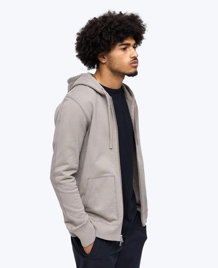 Midweight Terry Full Zip Hoodie  Silt data-zoom-image=