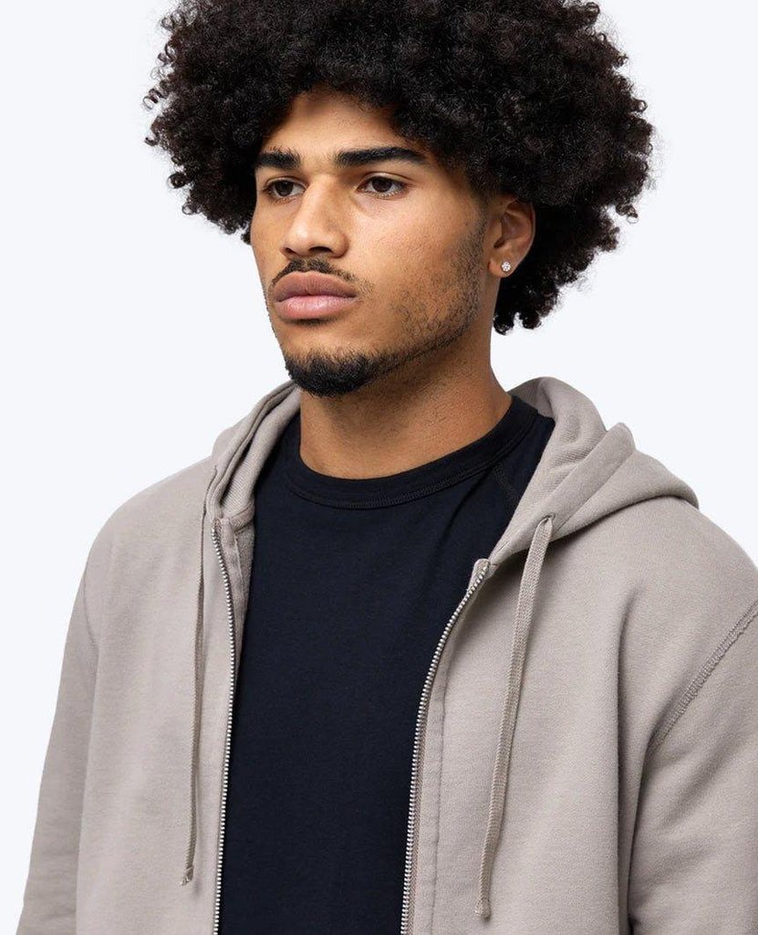 Midweight Terry Full Zip Hoodie  Silt data-zoom-image=