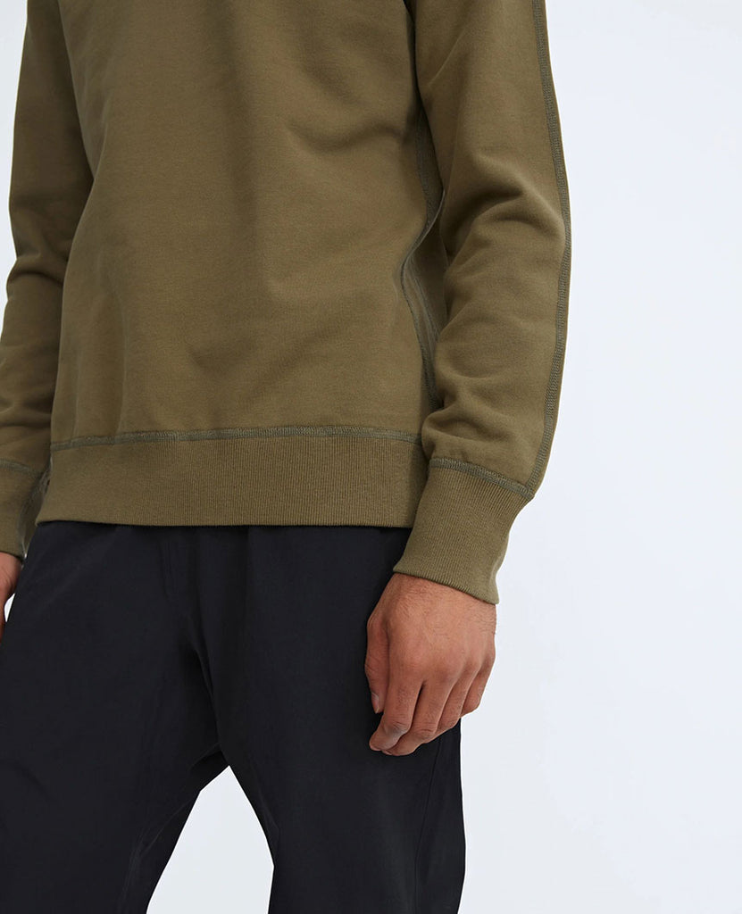 Midweight Terry Crewneck Moss data-zoom-image=