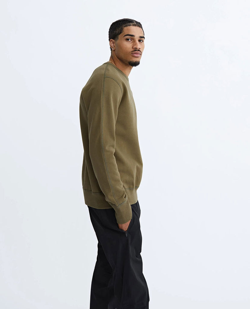 Midweight Terry Crewneck Moss data-zoom-image=