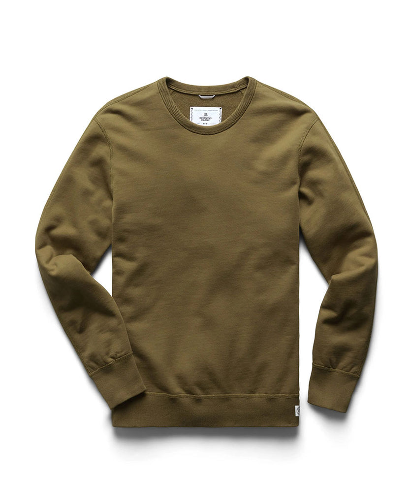 Midweight Terry Crewneck Moss data-zoom-image=