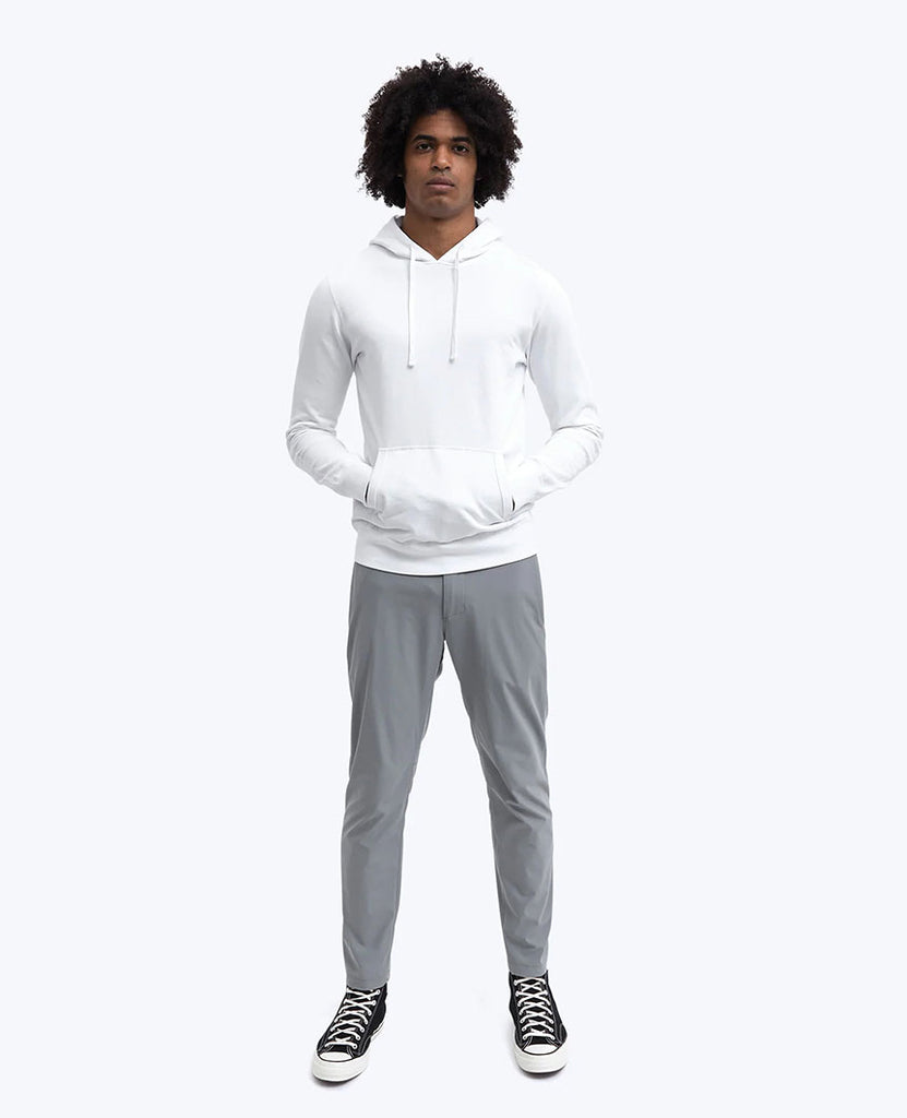 Lightweight Terry Pullover Hoodie White data-zoom-image=