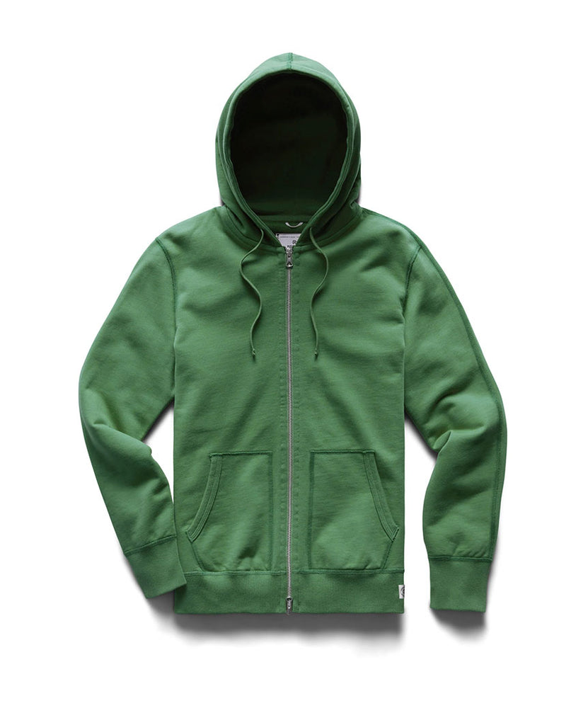 Lightweight Terry Full Zip Hoodie Jade data-zoom-image=