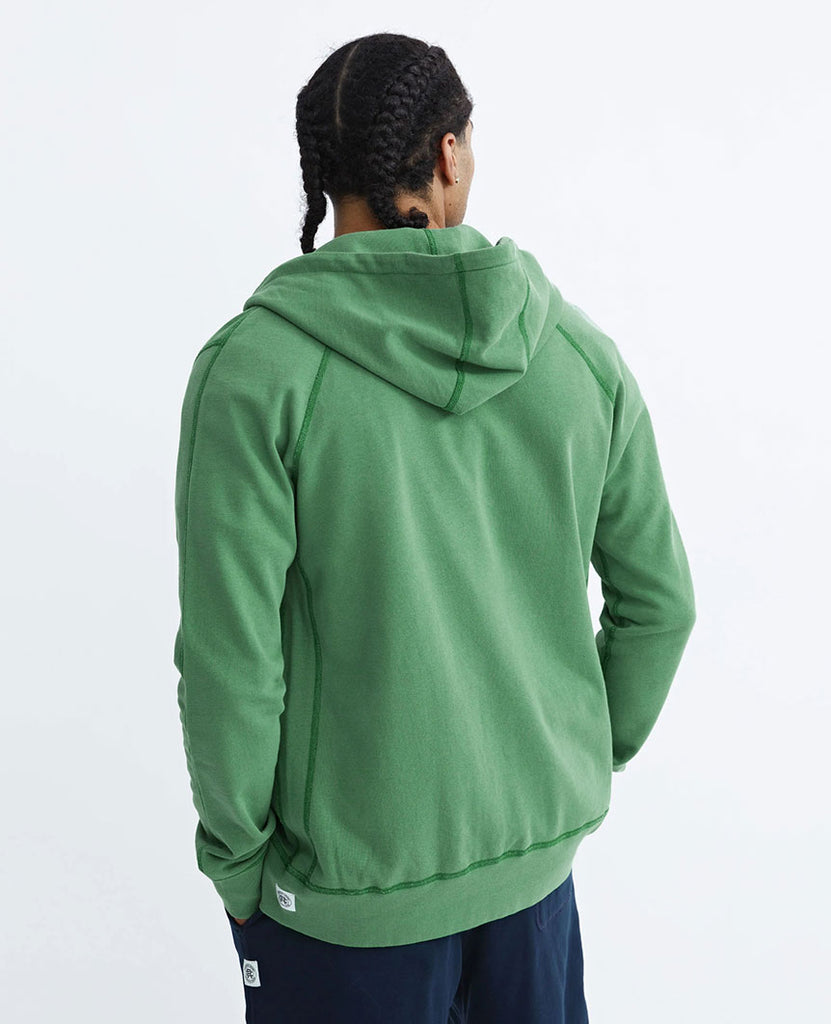 Lightweight Terry Full Zip Hoodie Jade data-zoom-image=