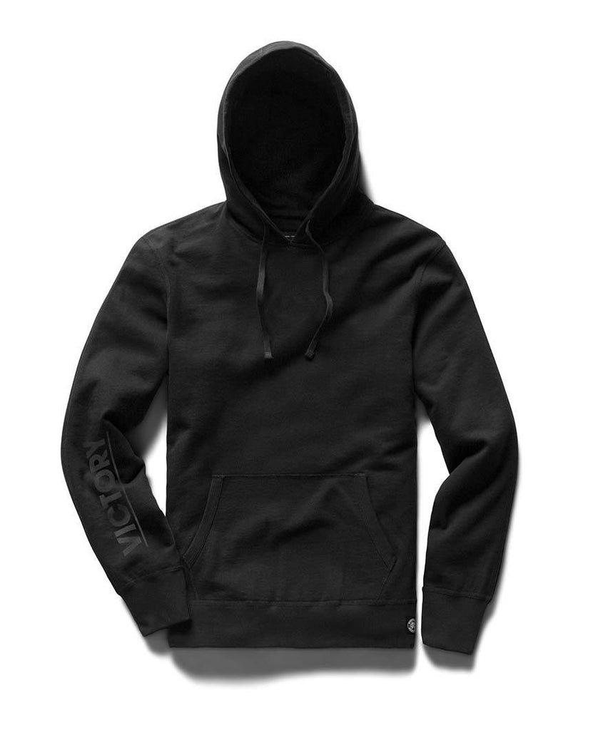 Victory Journal Masterhead Mid Weight Terry Pullover Hoodie Black data-zoom-image=