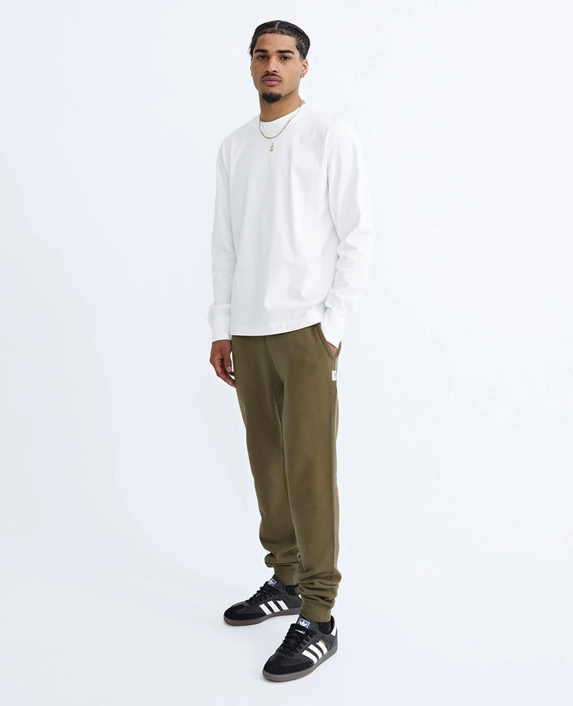 Midweight Terry Slim Sweatpant Moss data-zoom-image=