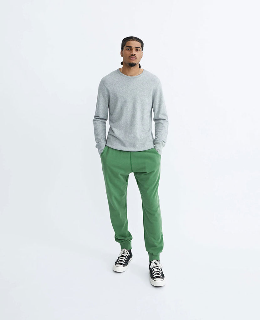 Lightweight Terry Slim Sweatpant Jade data-zoom-image=