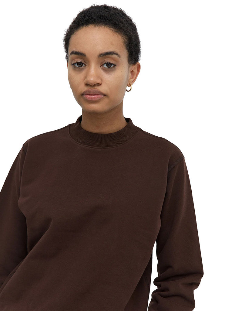 Midweight Terry Cropped Crewneck Womens Earth data-zoom-image=