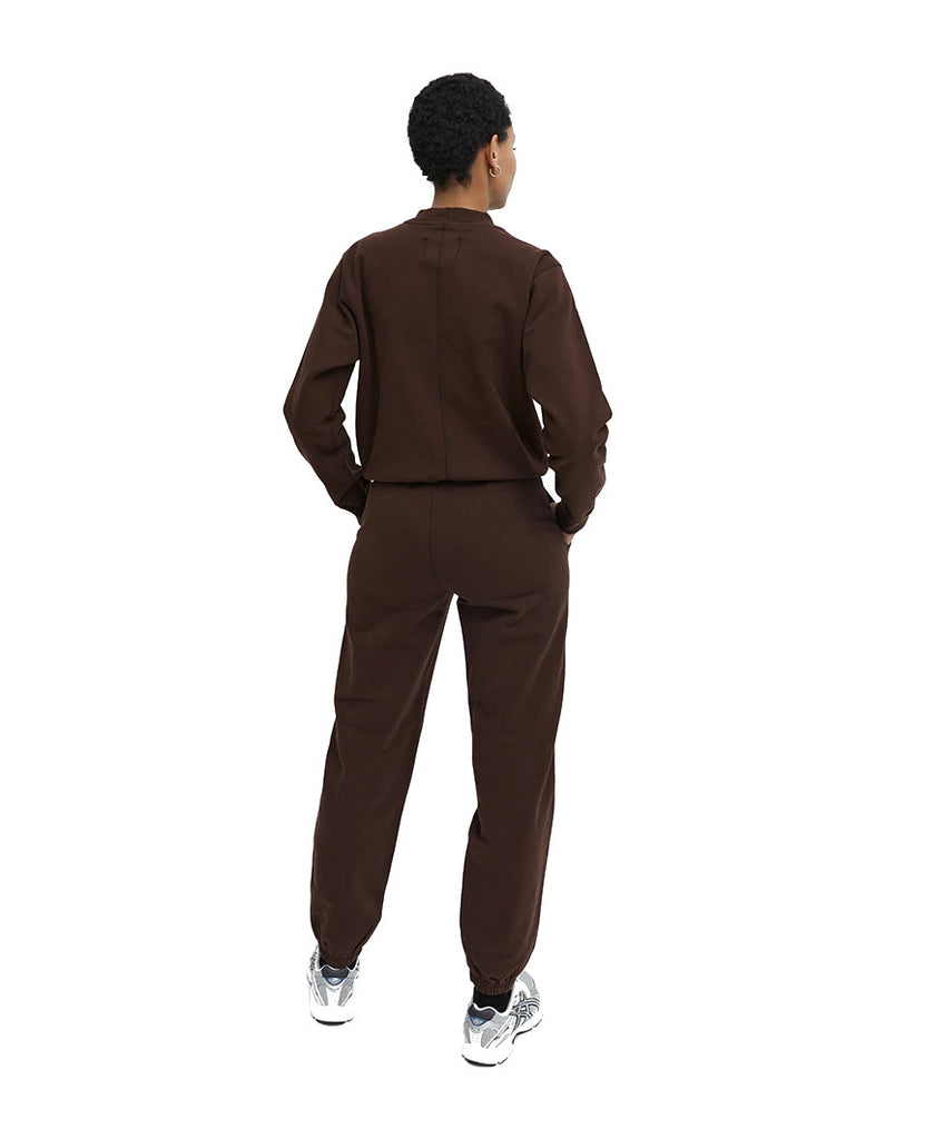 Midweight Terry Cropped Crewneck Womens Earth data-zoom-image=