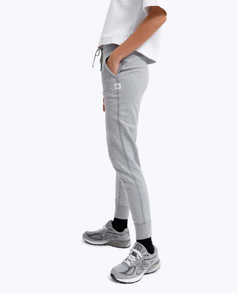 Midweight Terry Slim Sweatpant Womens Heather Grey data-zoom-image=