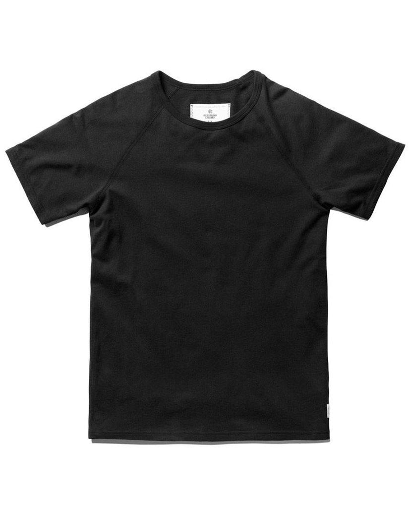 Raglan Mesh T-Shirt Black data-zoom-image=