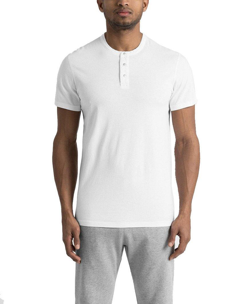 Henley Ringspun Jersey T-Shirt White data-zoom-image=