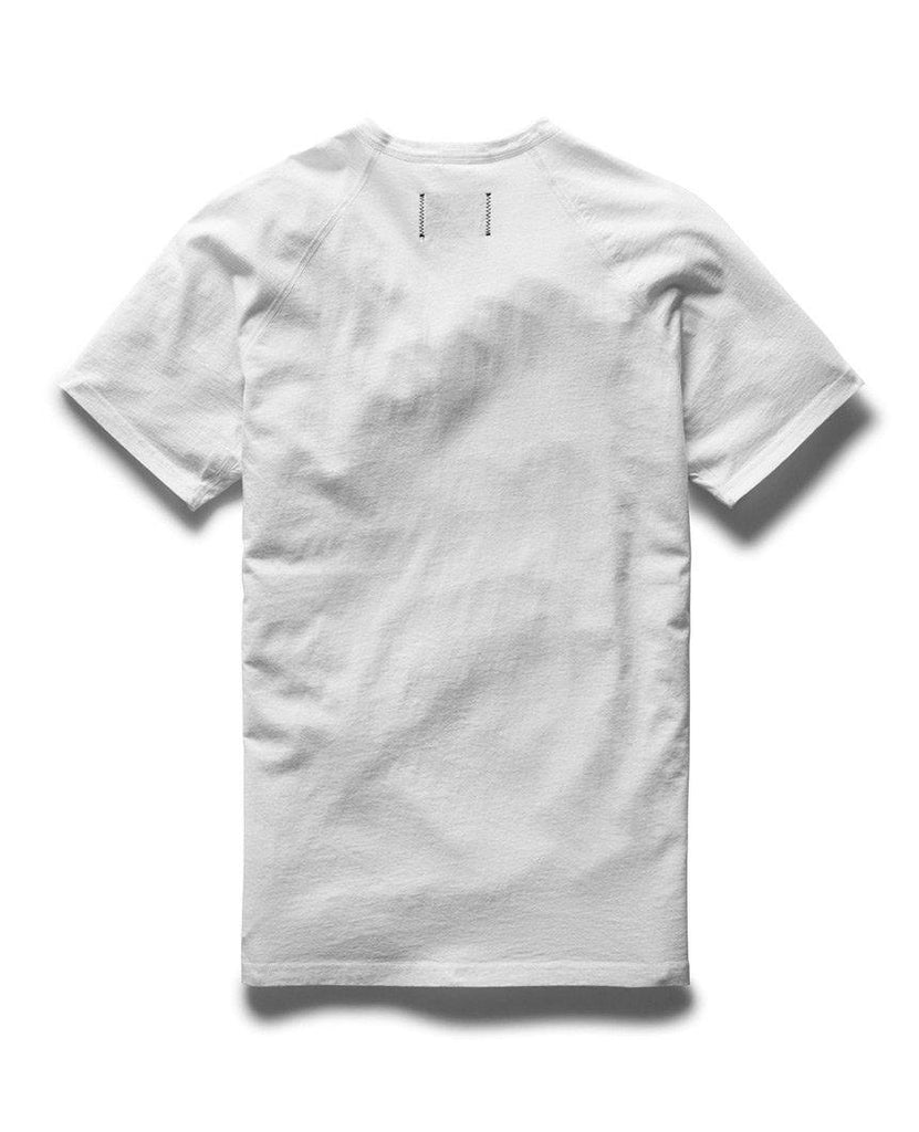 Henley Ringspun Jersey T-Shirt White data-zoom-image=