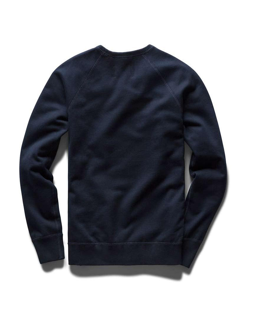 Crewneck Midweight Terry Navy data-zoom-image=