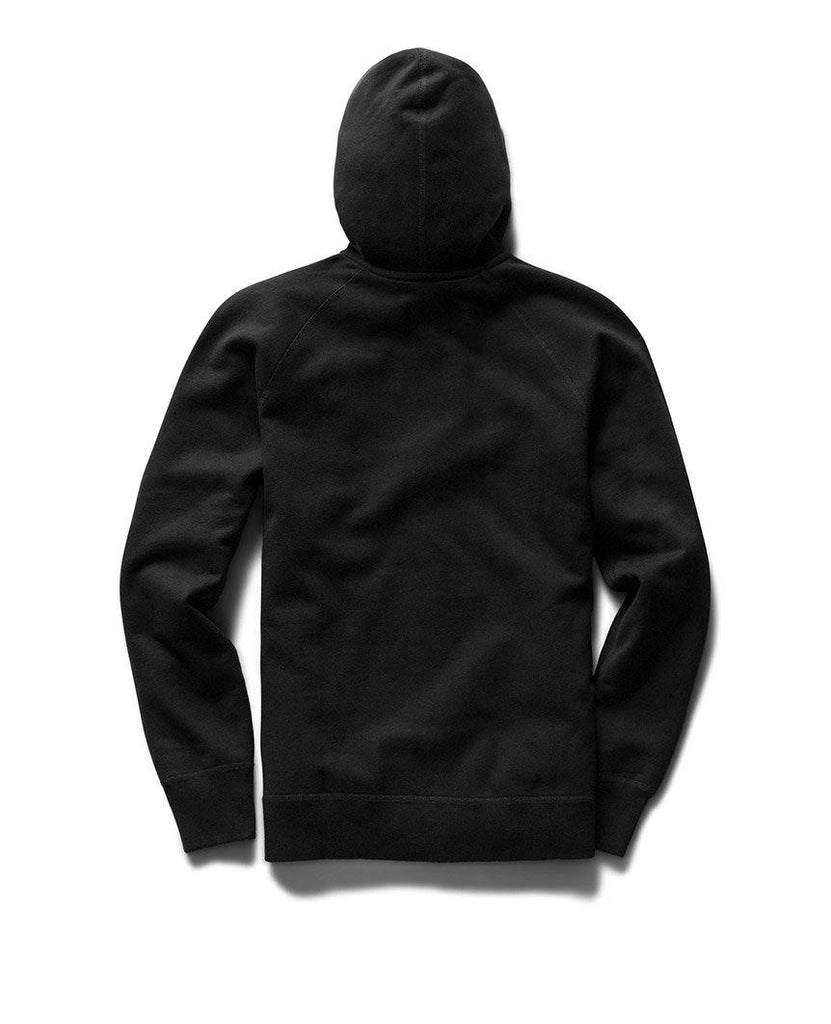 Full Zip Hoodie Midweight Terry Black data-zoom-image=