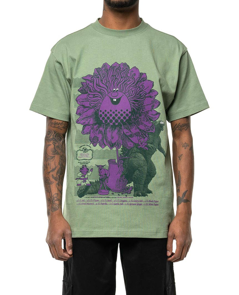 Rhek S/S Tee Green Purple data-zoom-image=