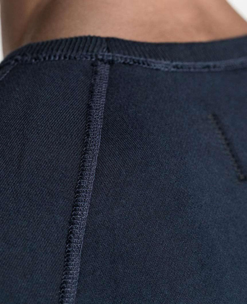 Crewneck Midweight Terry Navy data-zoom-image=