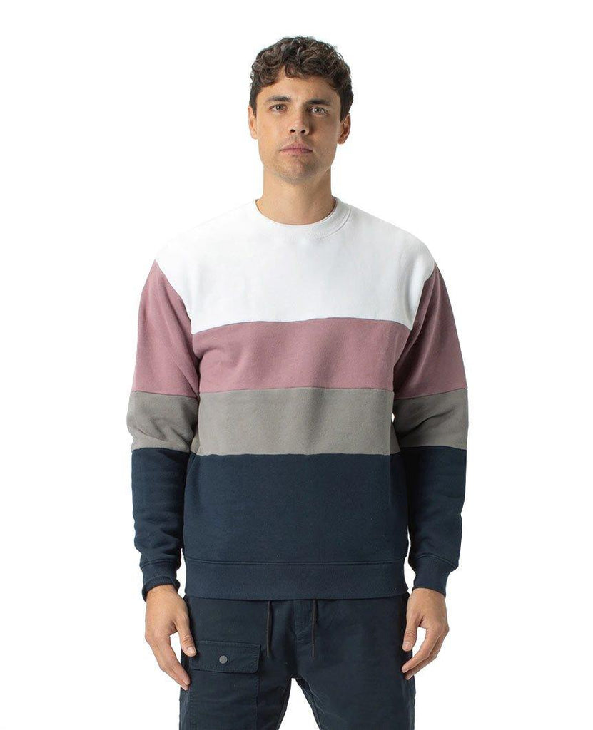 Panel Crew Sweat White Dk Musk data-zoom-image=