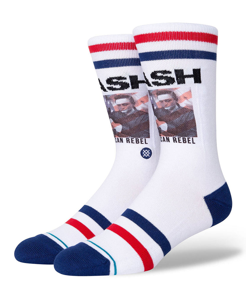 Cash American Rebel Socks White data-zoom-image=