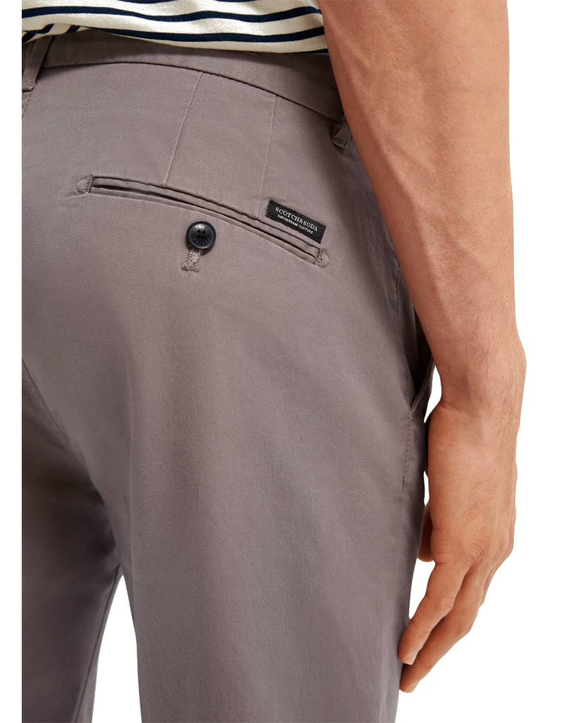 Stuart Stretch Cotton Chinos Regular Slim Fit  Grey data-zoom-image=