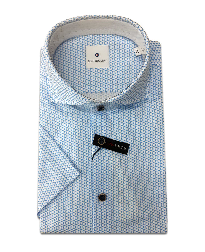 Blue Shirt SS Printed data-zoom-image=