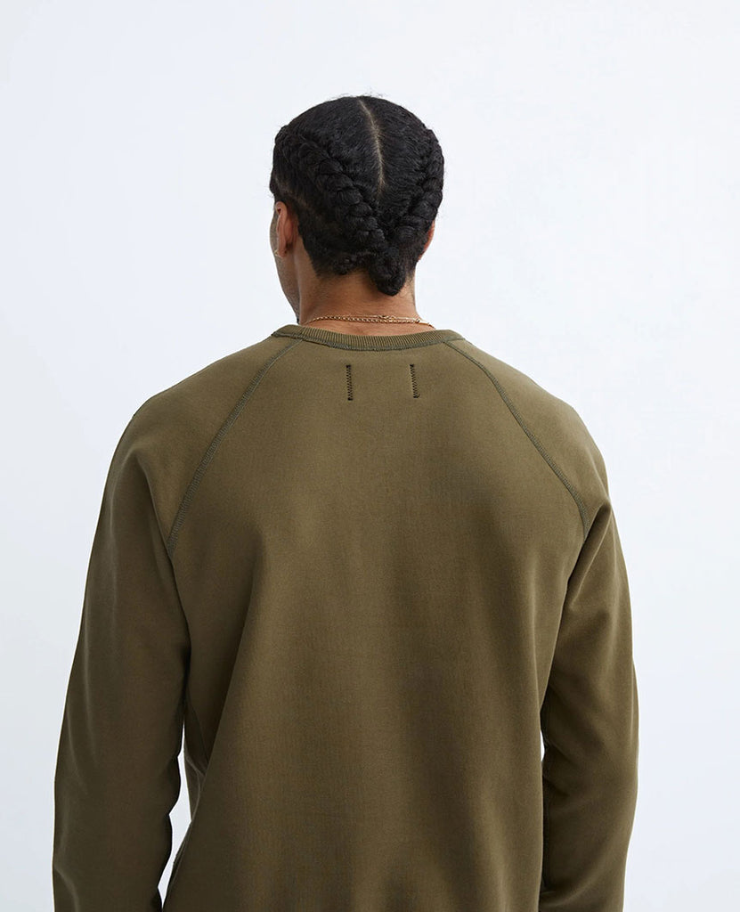 Midweight Terry Crewneck Moss data-zoom-image=