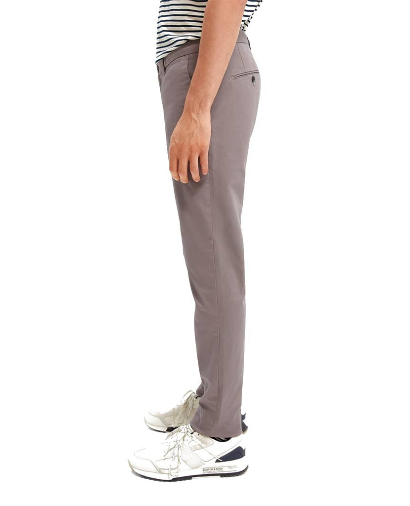 Stuart Stretch Cotton Chinos Regular Slim Fit  Grey data-zoom-image=