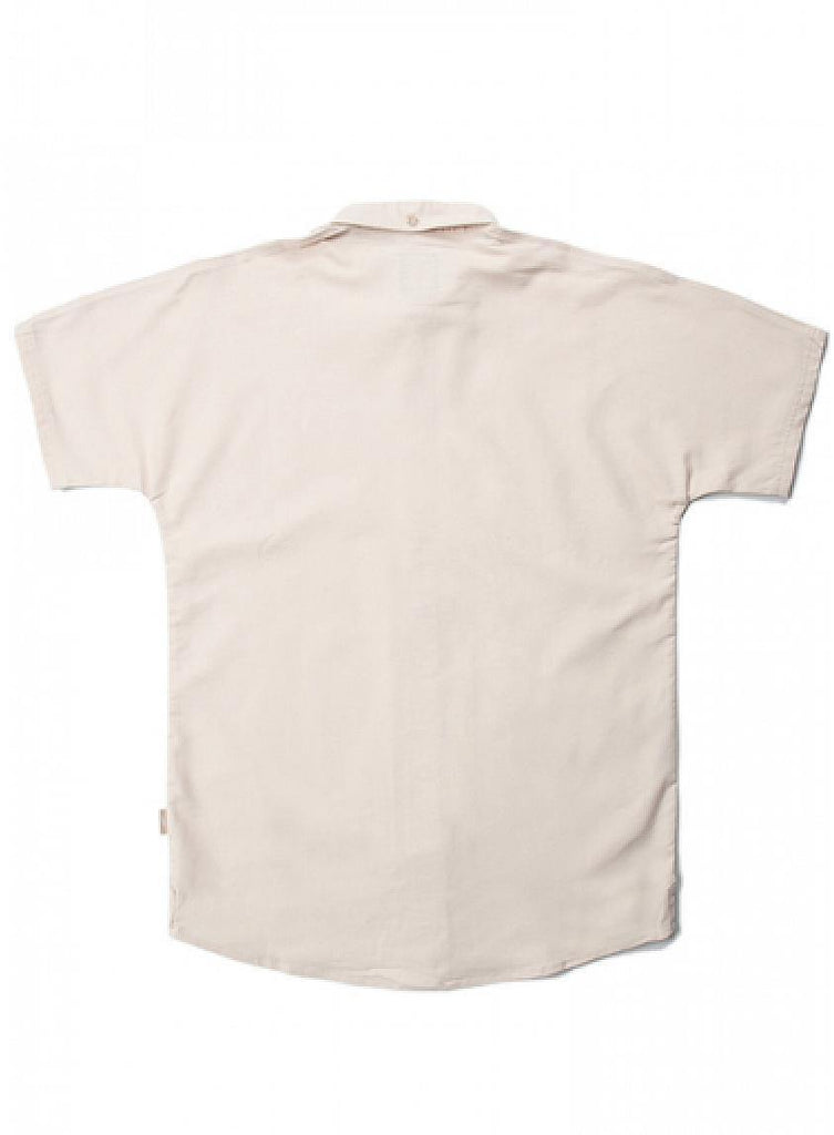 Galo Short Sleeve Buttondown Shirt Tan data-zoom-image=