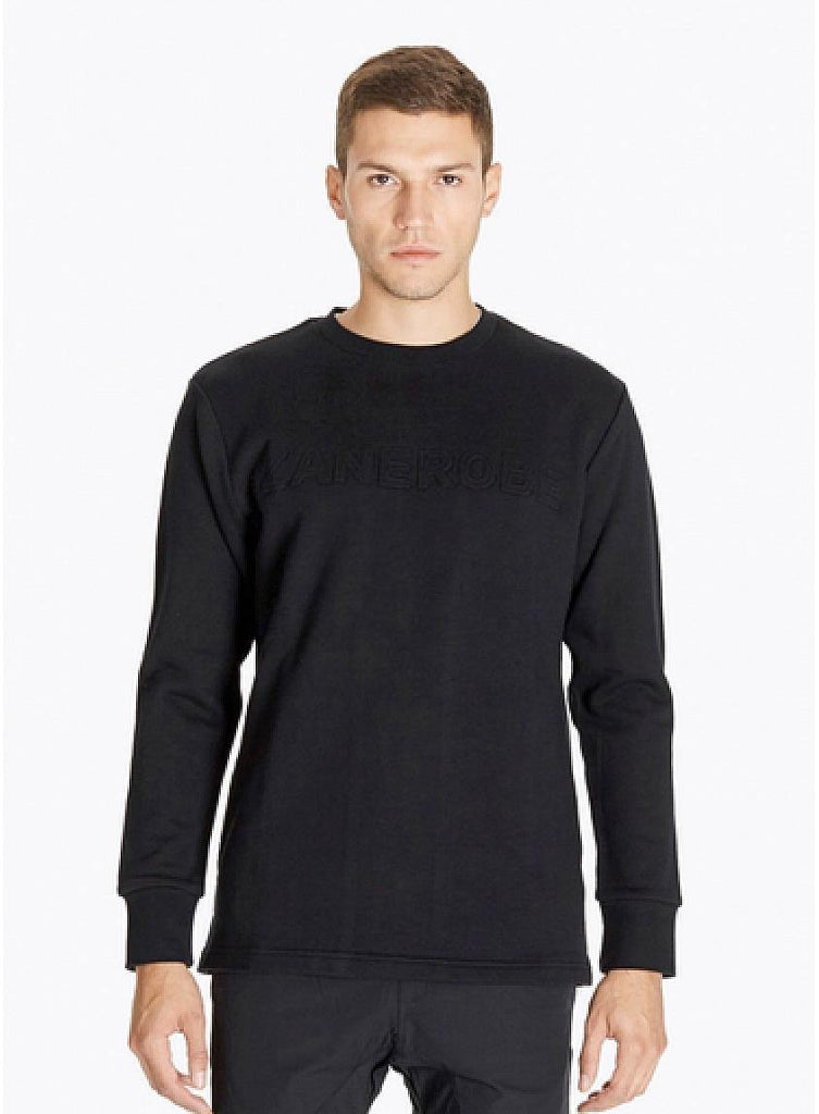 Sculpt Crewneck Sweatshirt Black data-zoom-image=