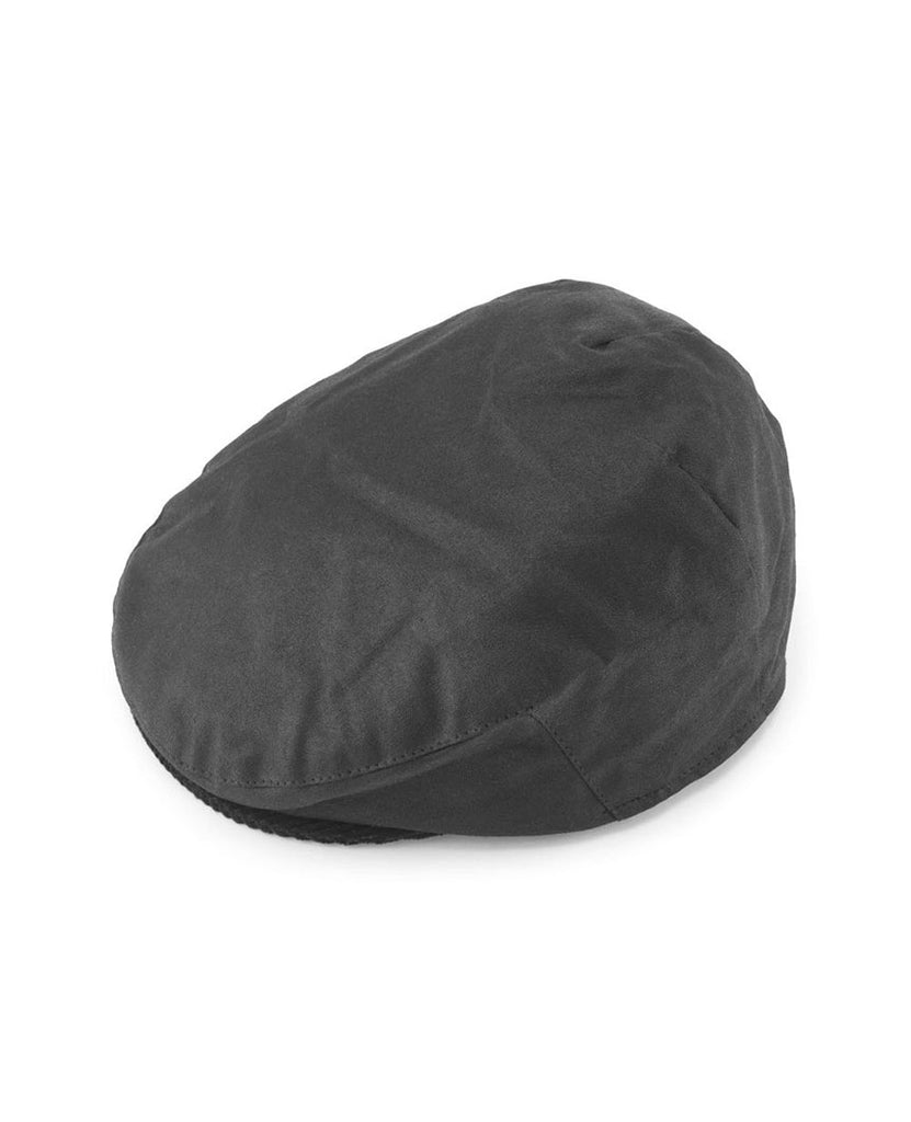 Wax Flat Cap  Black data-zoom-image=