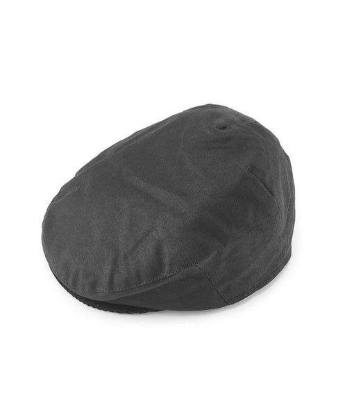 Wax Flat Cap  Black