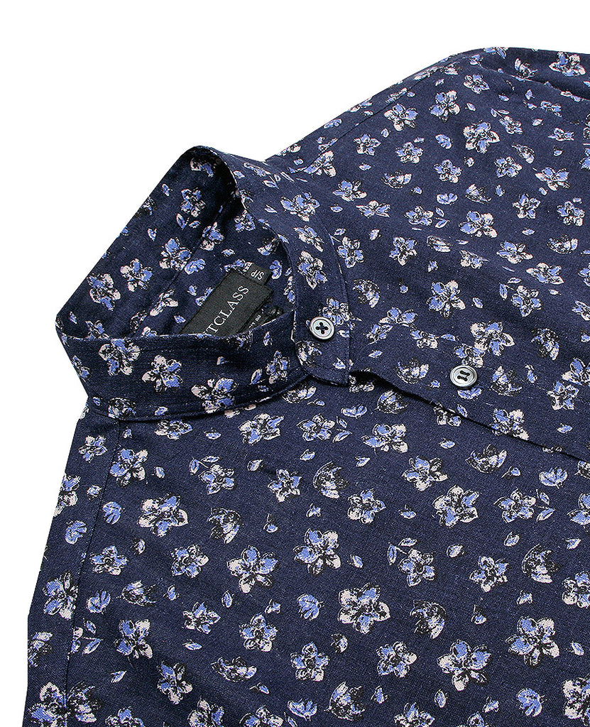 Navy L/S Custom Shirt data-zoom-image=