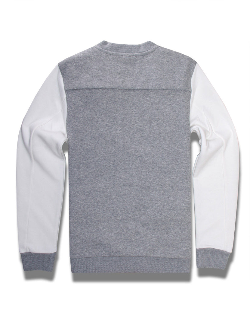 Felpa Bomber Jacket Cream/Grey data-zoom-image=