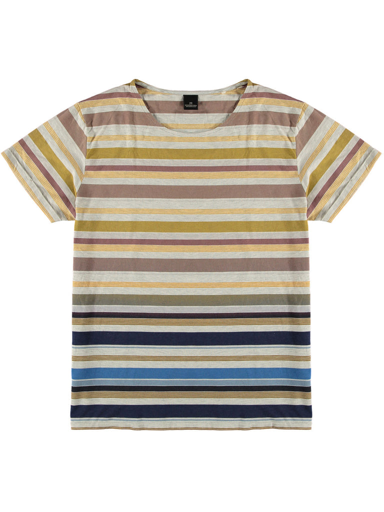 Striped T-Shirt  Natural Blue data-zoom-image=