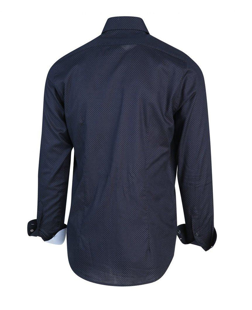 Navy Print Shirt data-zoom-image=