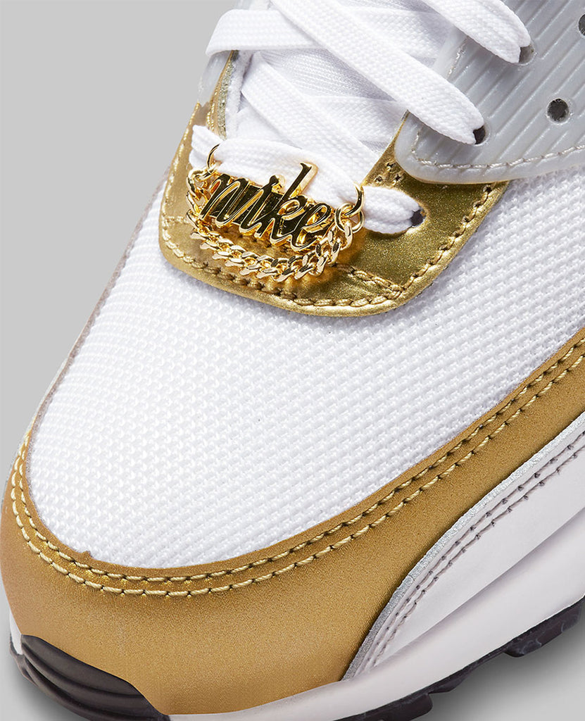 Air Max 90 SE  Womens  Gold Silver data-zoom-image=