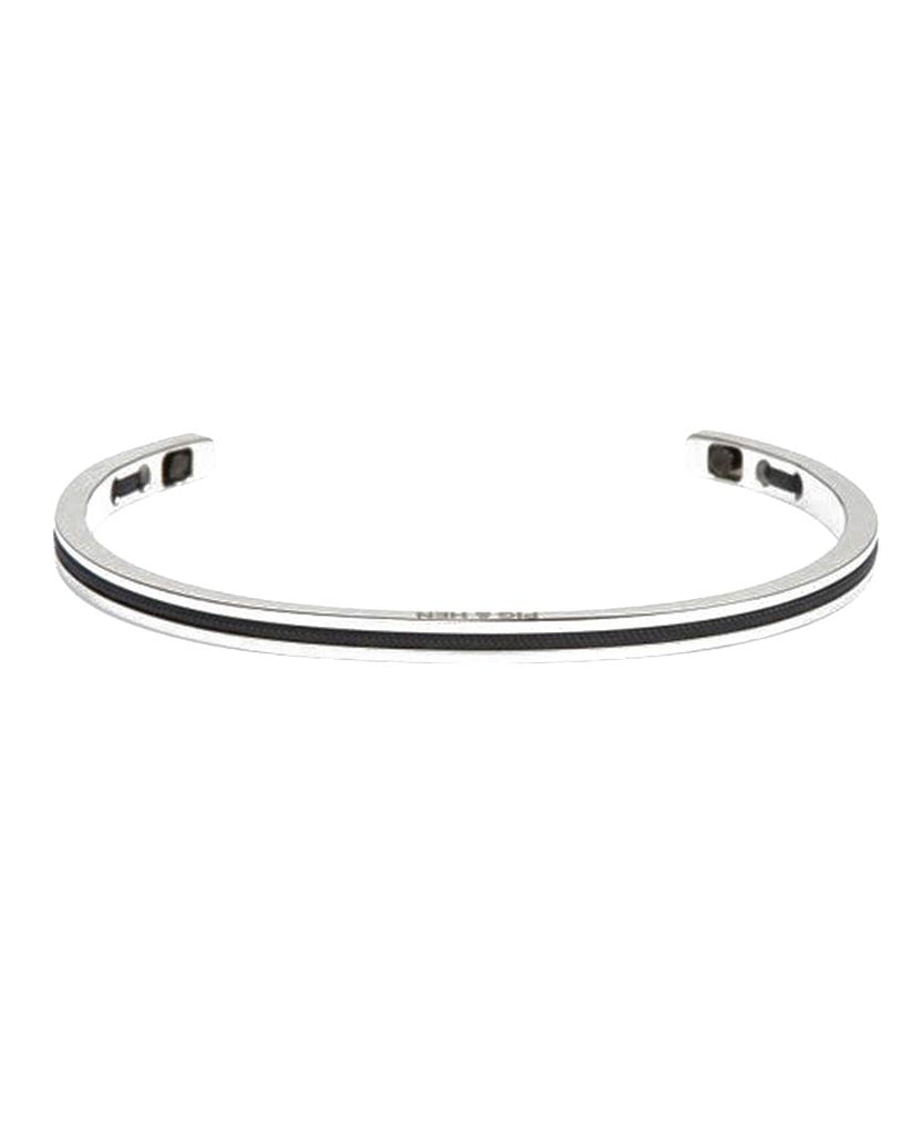 Navarch 4mm Navy Silver Bracelet data-zoom-image=