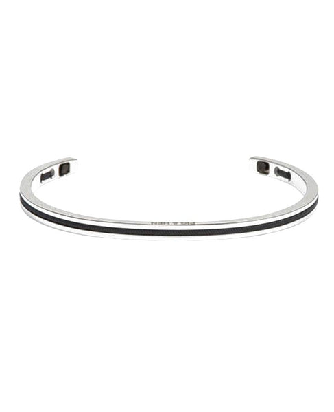 Navarch 4mm Navy Silver Bracelet