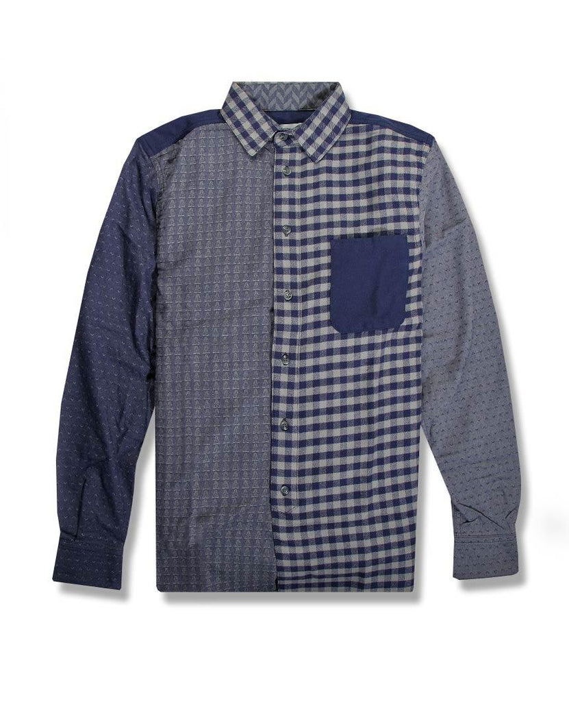 Patchwork Shirt Grey data-zoom-image=