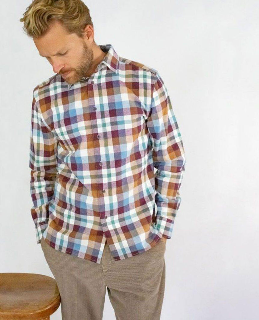 Drill Shirt Multi Check data-zoom-image=