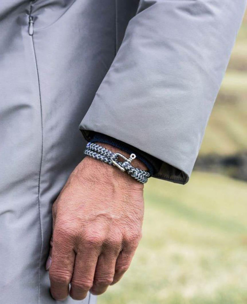 Salty Slim 4mm Round Rope Slate Gray Light Gray Silver data-zoom-image=