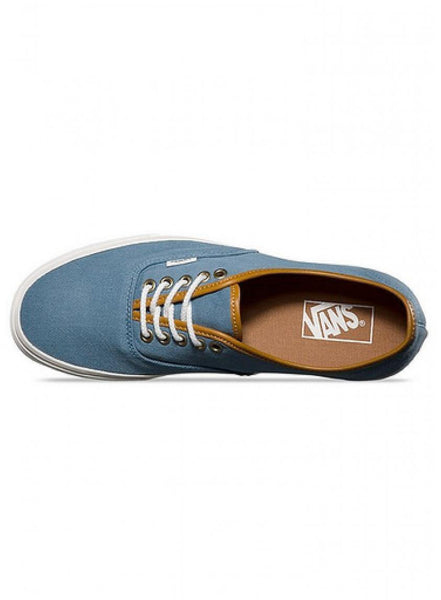 vans dark blue with brown