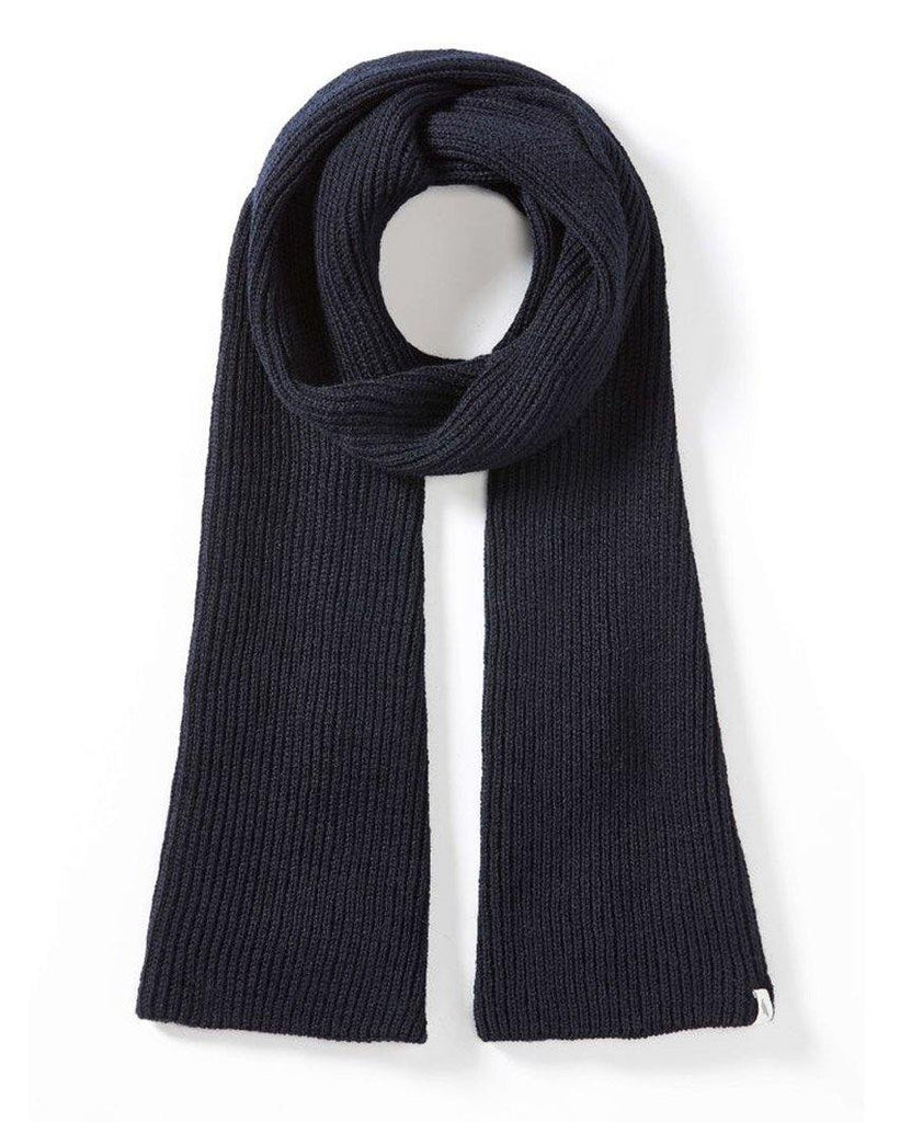 Porter Ribbed Scarf Navy data-zoom-image=