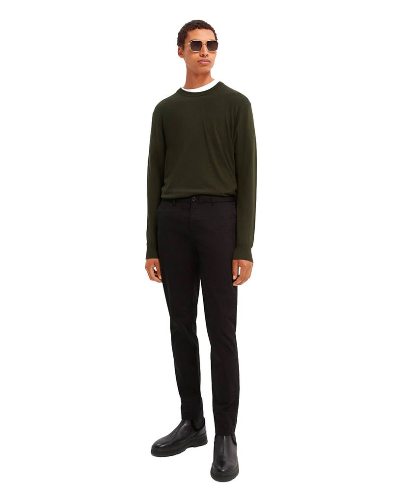 Stuart Stretch Chinos Regular Slim Fit Black data-zoom-image=