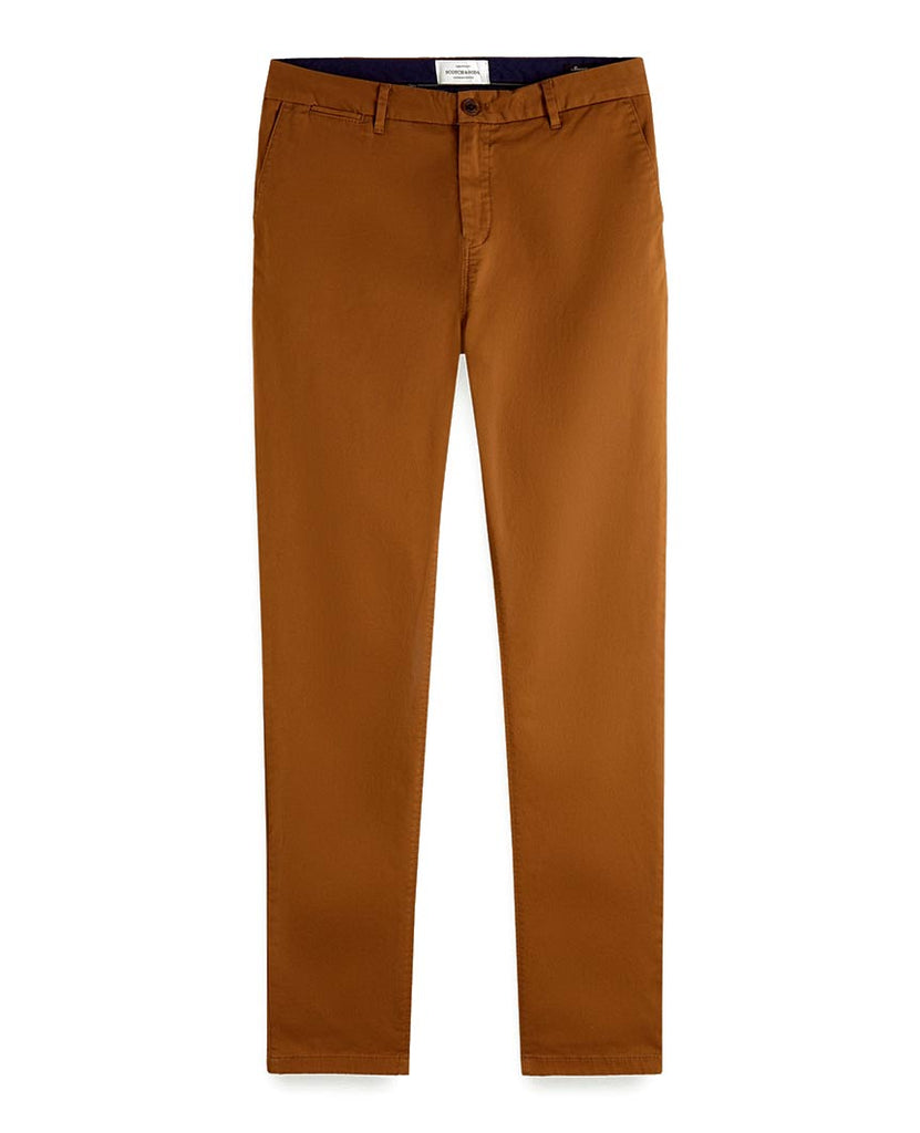 Stuart Stretch Chinos Regular Slim Fit Walnut data-zoom-image=