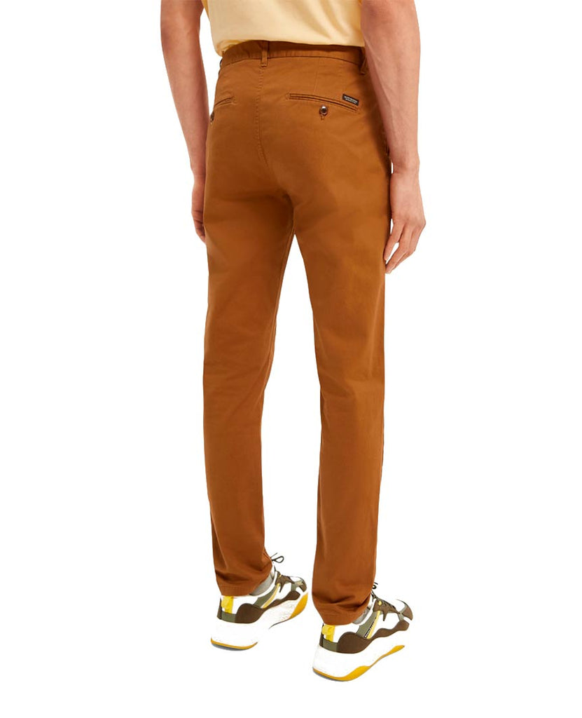 Stuart Stretch Chinos Regular Slim Fit Walnut data-zoom-image=